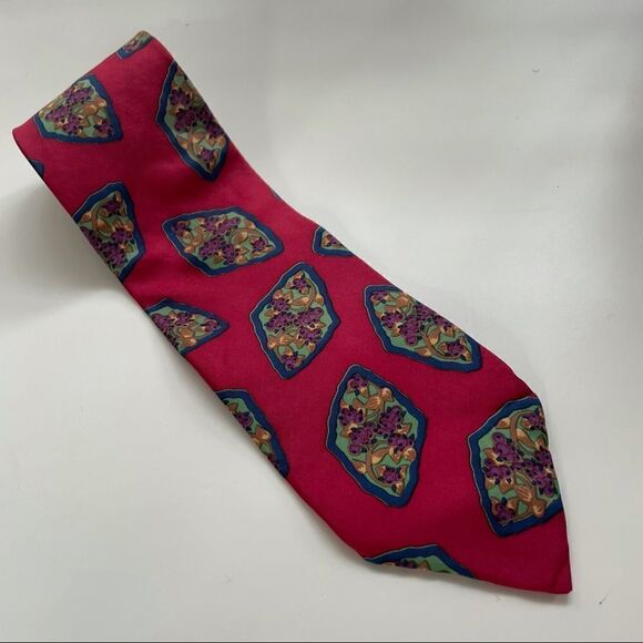 Authentic Christian Dior Vintage Red Tie - Picture 1 of 5
